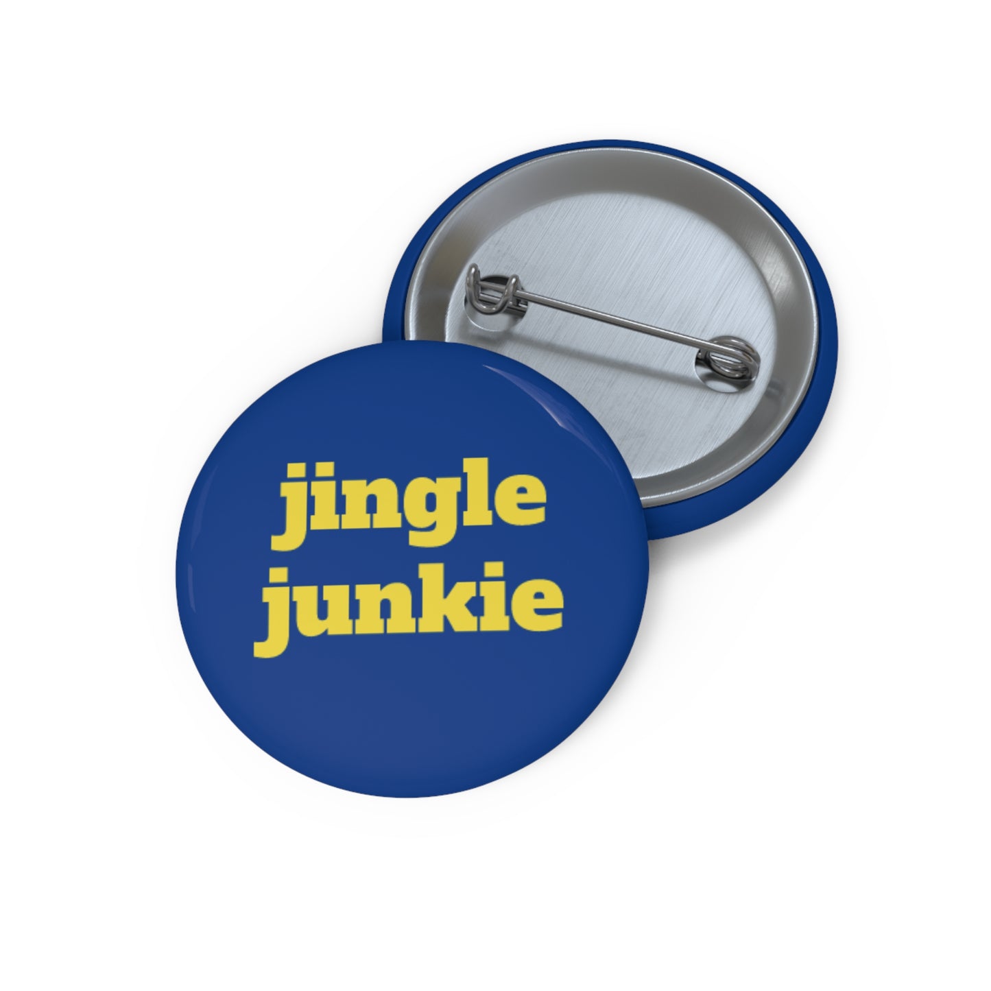 Jingle junkie Custom Pin Buttons - Fun Holiday Accessories