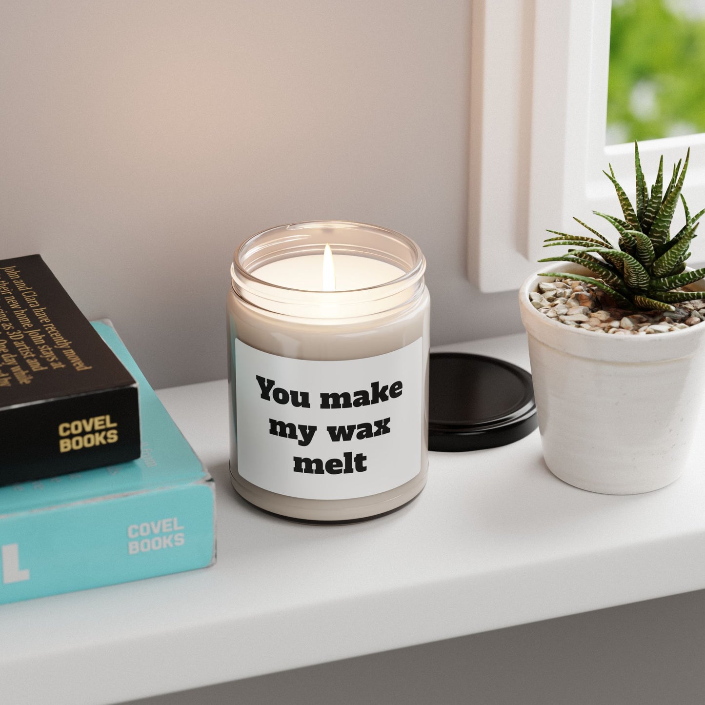 Scented Soy Candle, ''You make my wax melt'', 9oz