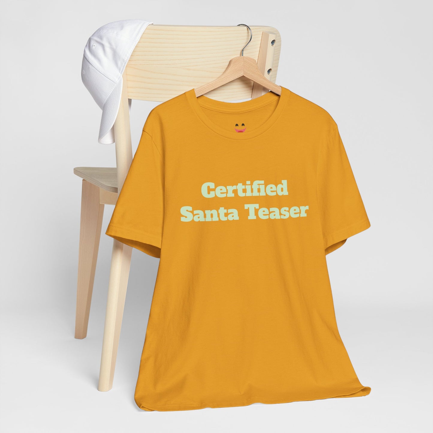 Festive Short Sleeve Tee - "Certified  Santa Teaser"