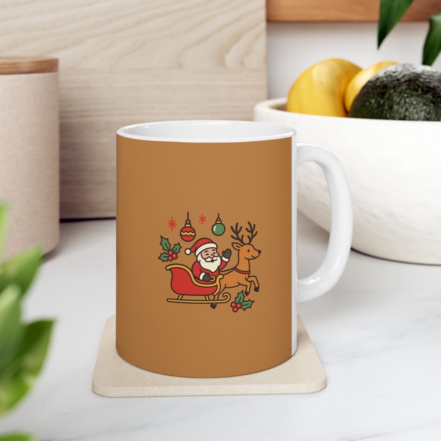 Funny Ceramic Mug - "Hot chocolate & hotter company" 11oz & 15oz