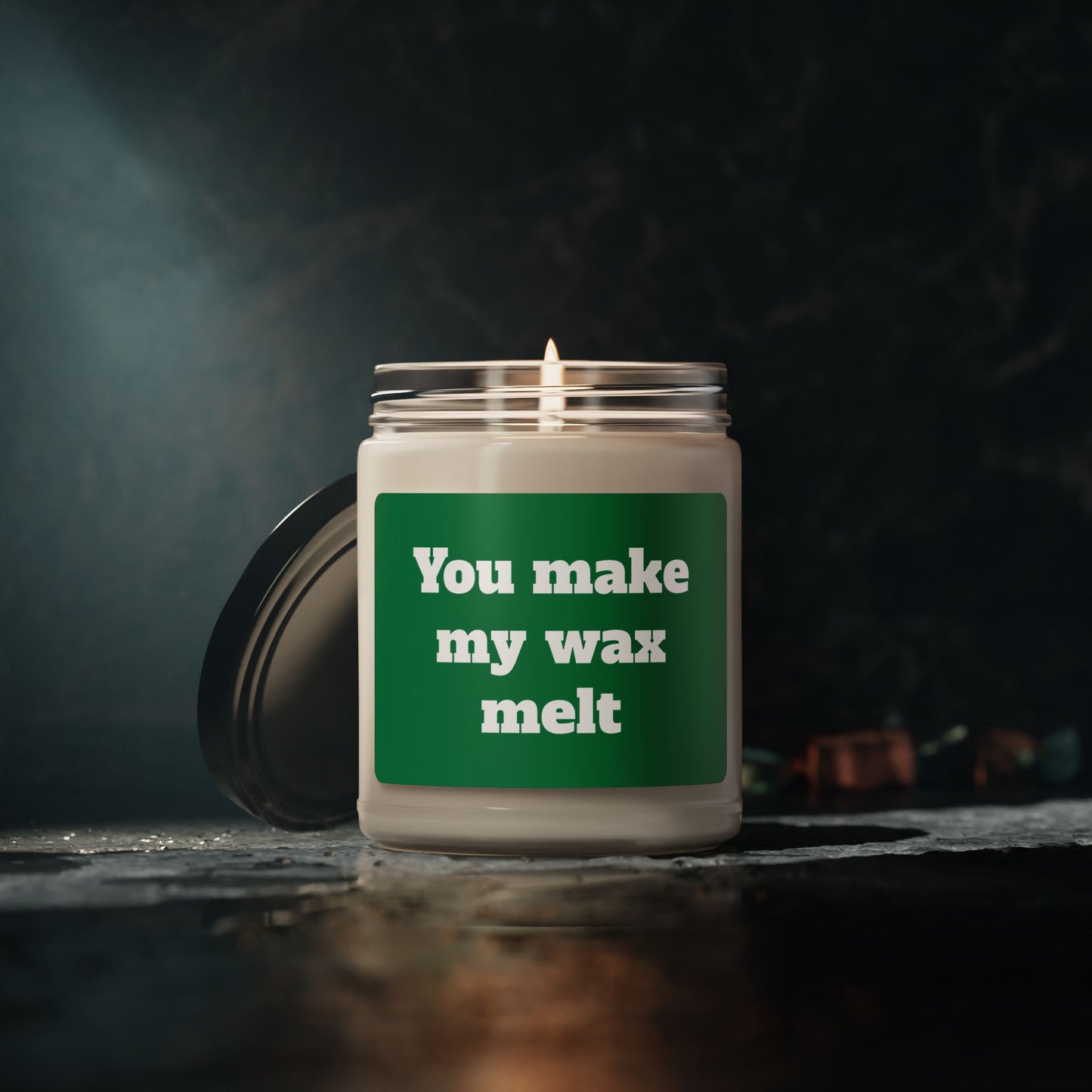 Scented Soy Candle, ''You make my wax melt'', 9oz
