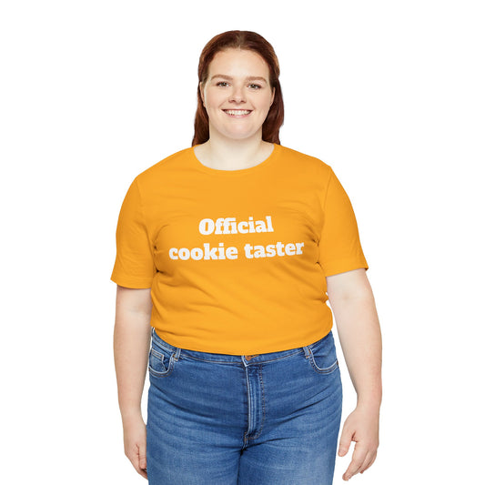 Festive Short Sleeve Tee - "Official Cookie taster"