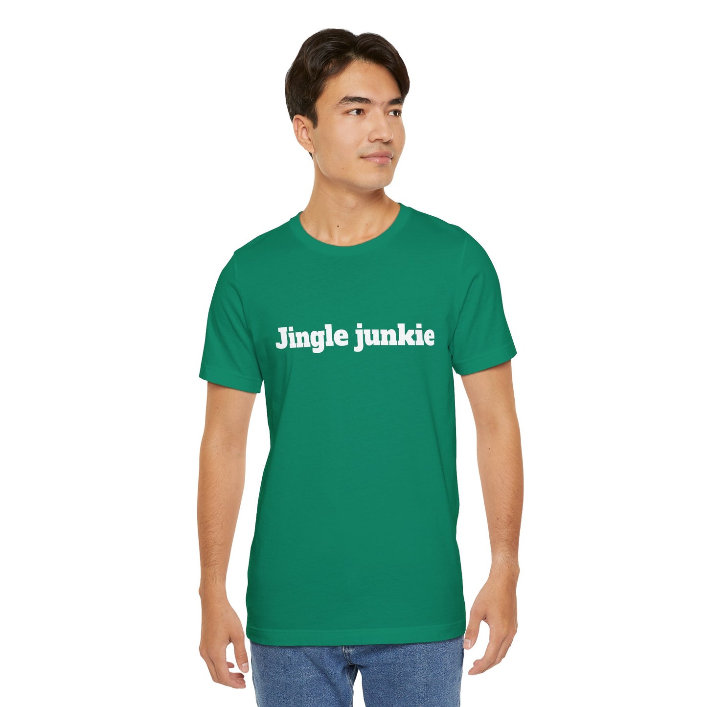 Festive Short Sleeve Tee - "Jingle junkie"