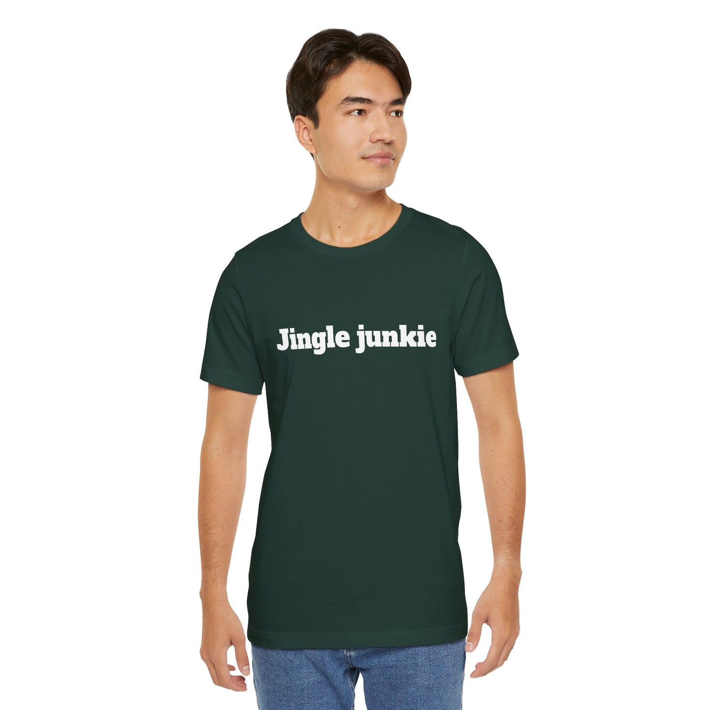 Festive Short Sleeve Tee - "Jingle junkie"