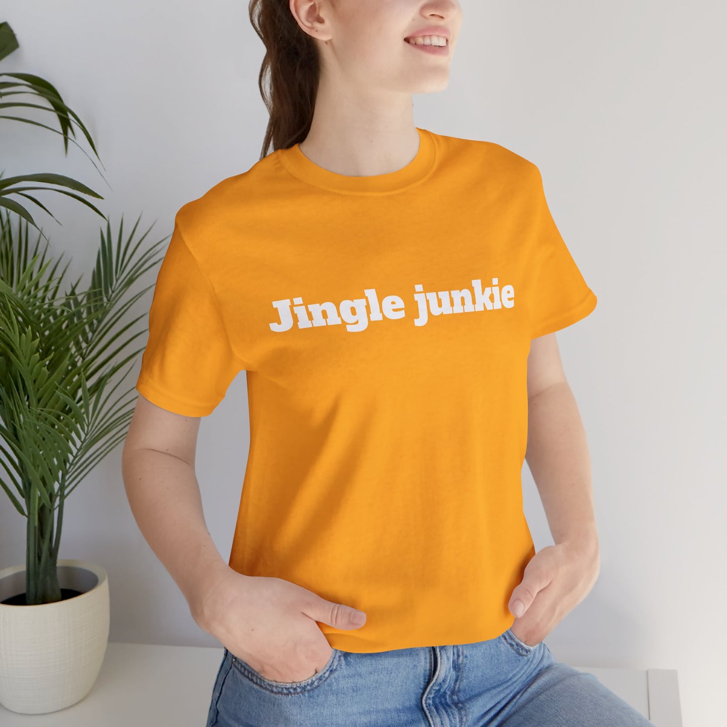 Festive Short Sleeve Tee - "Jingle junkie"