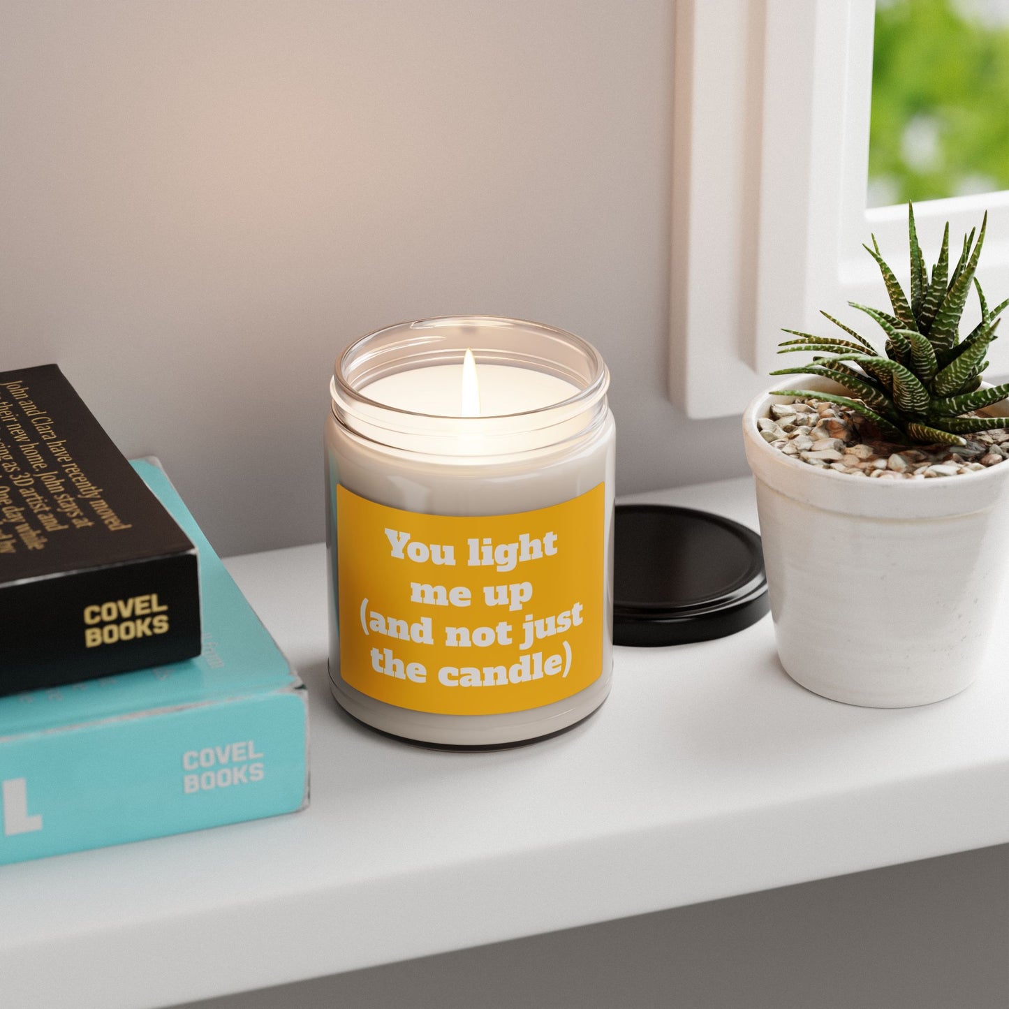Scented Soy Candle, ''You light me up (and not just the candle)'', 9oz