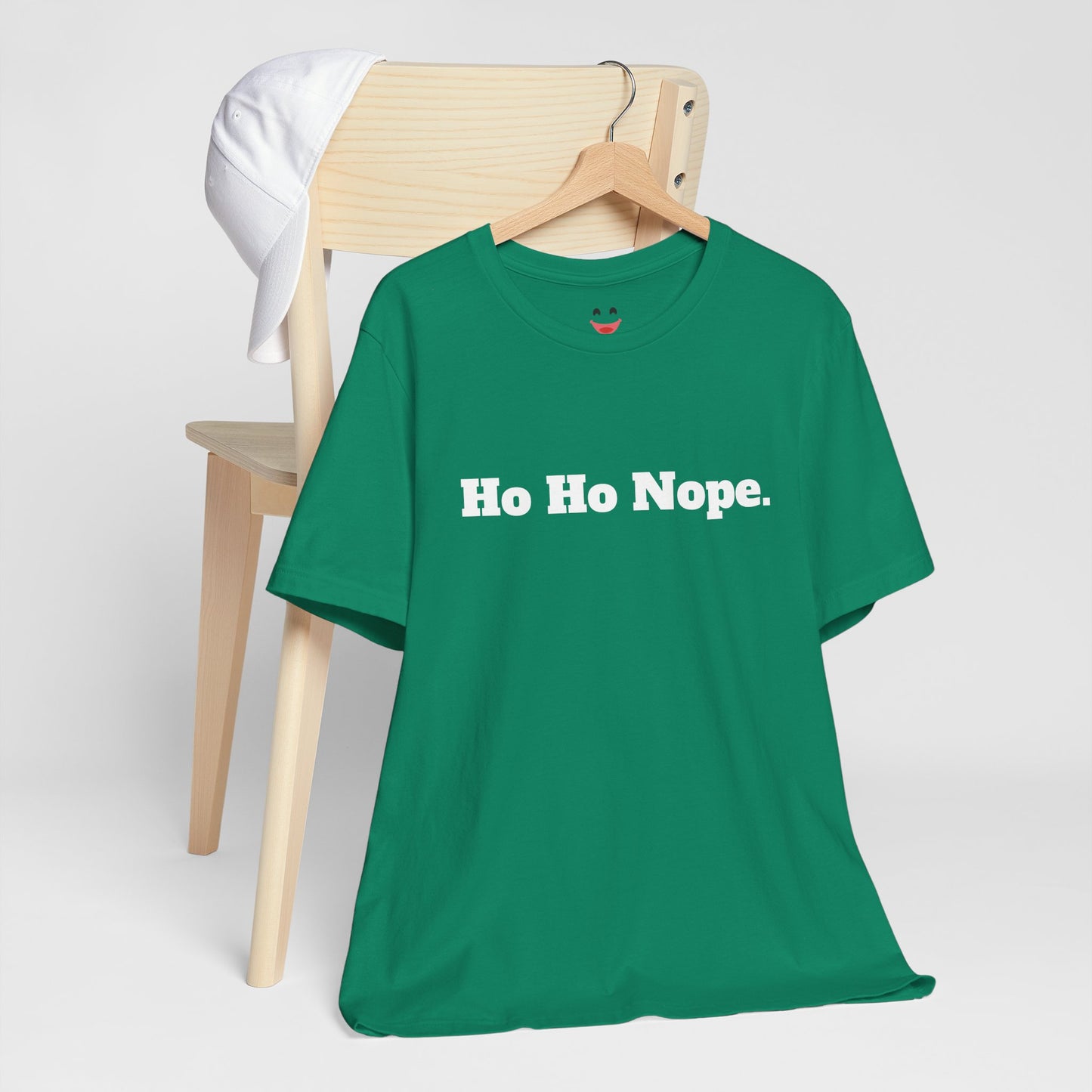 Festive Short Sleeve Tee - "Ho Ho Nope"