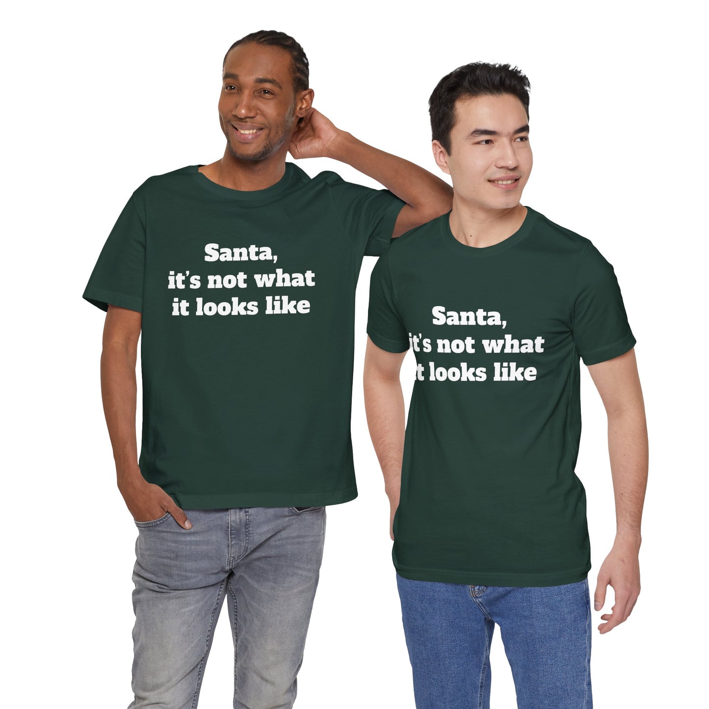 Festive Short Sleeve Tee - "Santa, it’s not what it looks like"