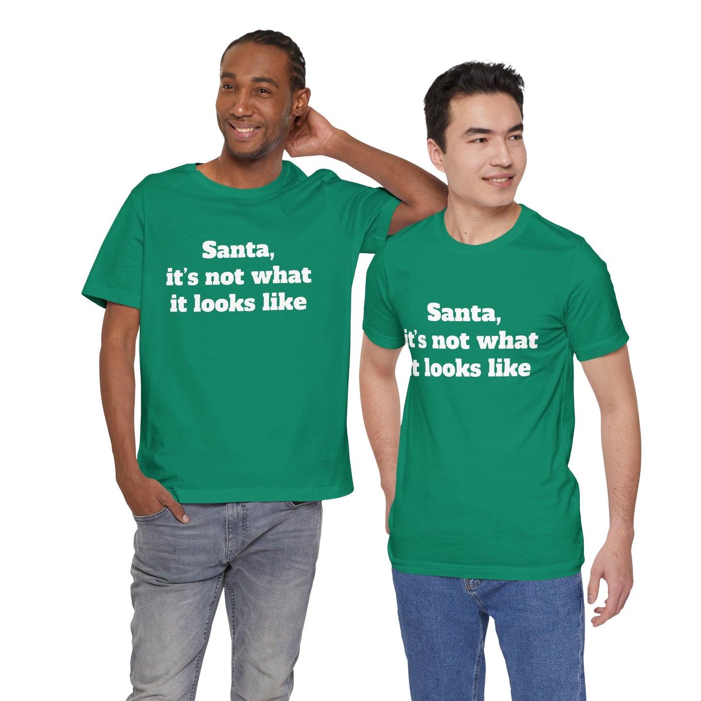Festive Short Sleeve Tee - "Santa, it’s not what it looks like"