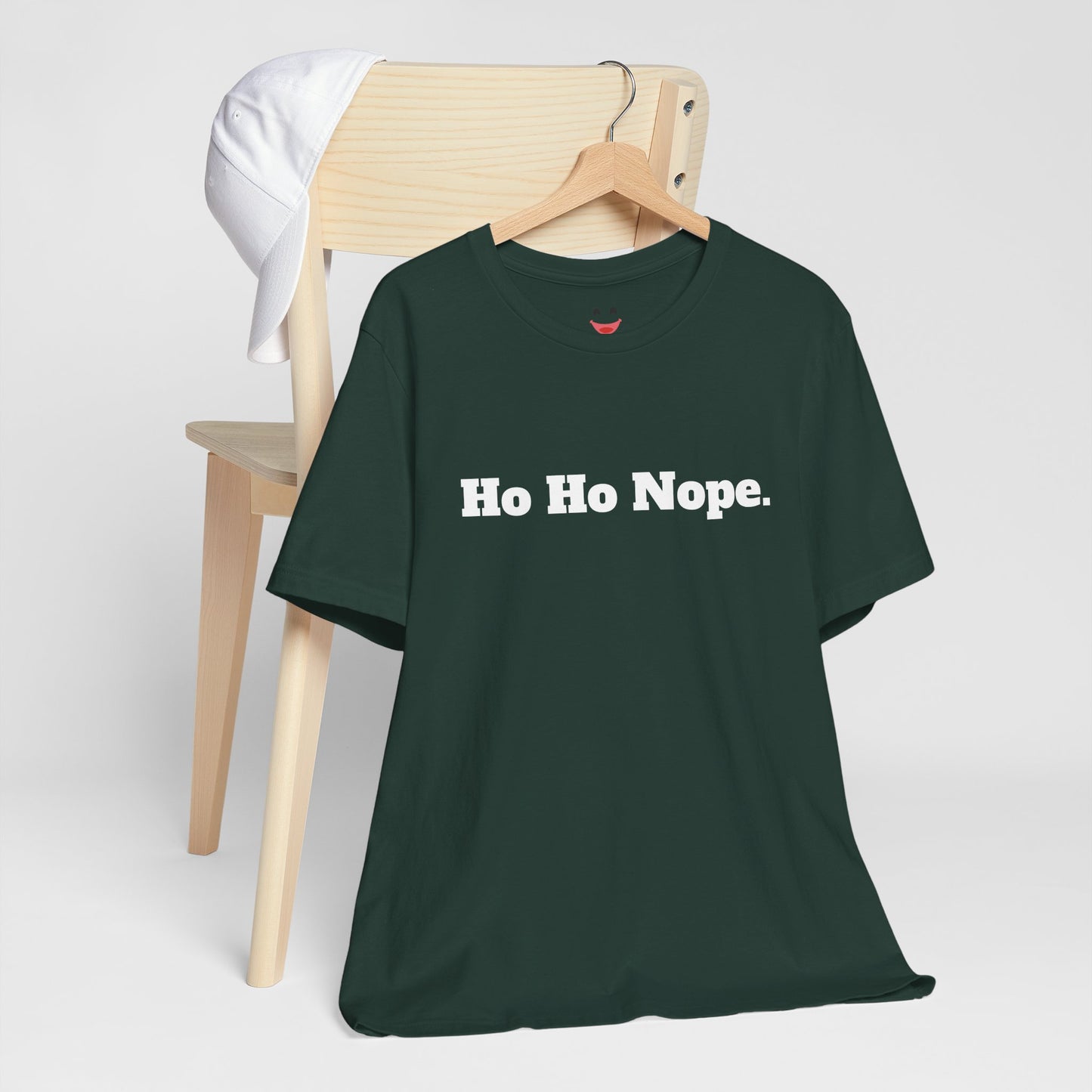 Festive Short Sleeve Tee - "Ho Ho Nope"