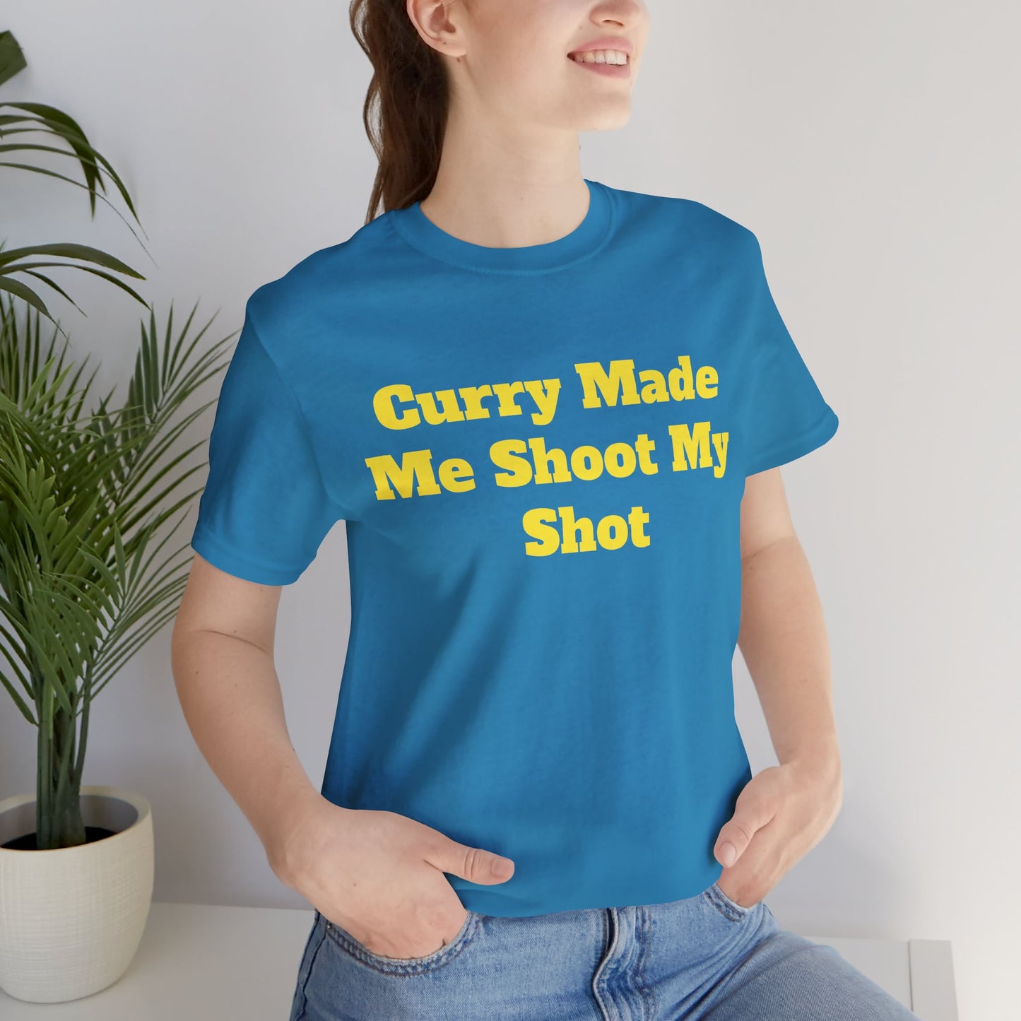 Curry Inspired Unisex Tee - "Curry Made Me Shoot My Shot"