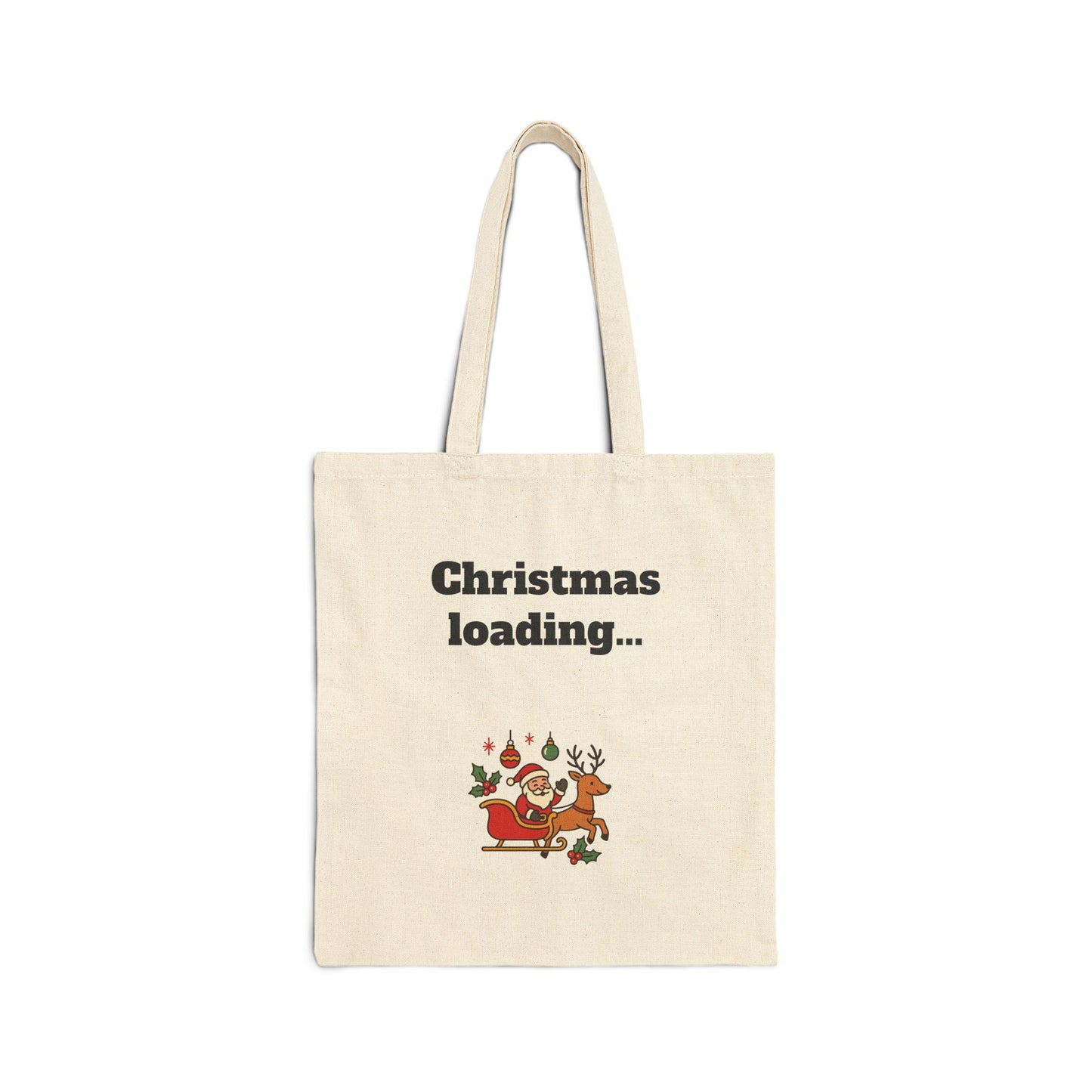 Stylish Cotton Tote Bag ''Christmas loading…''