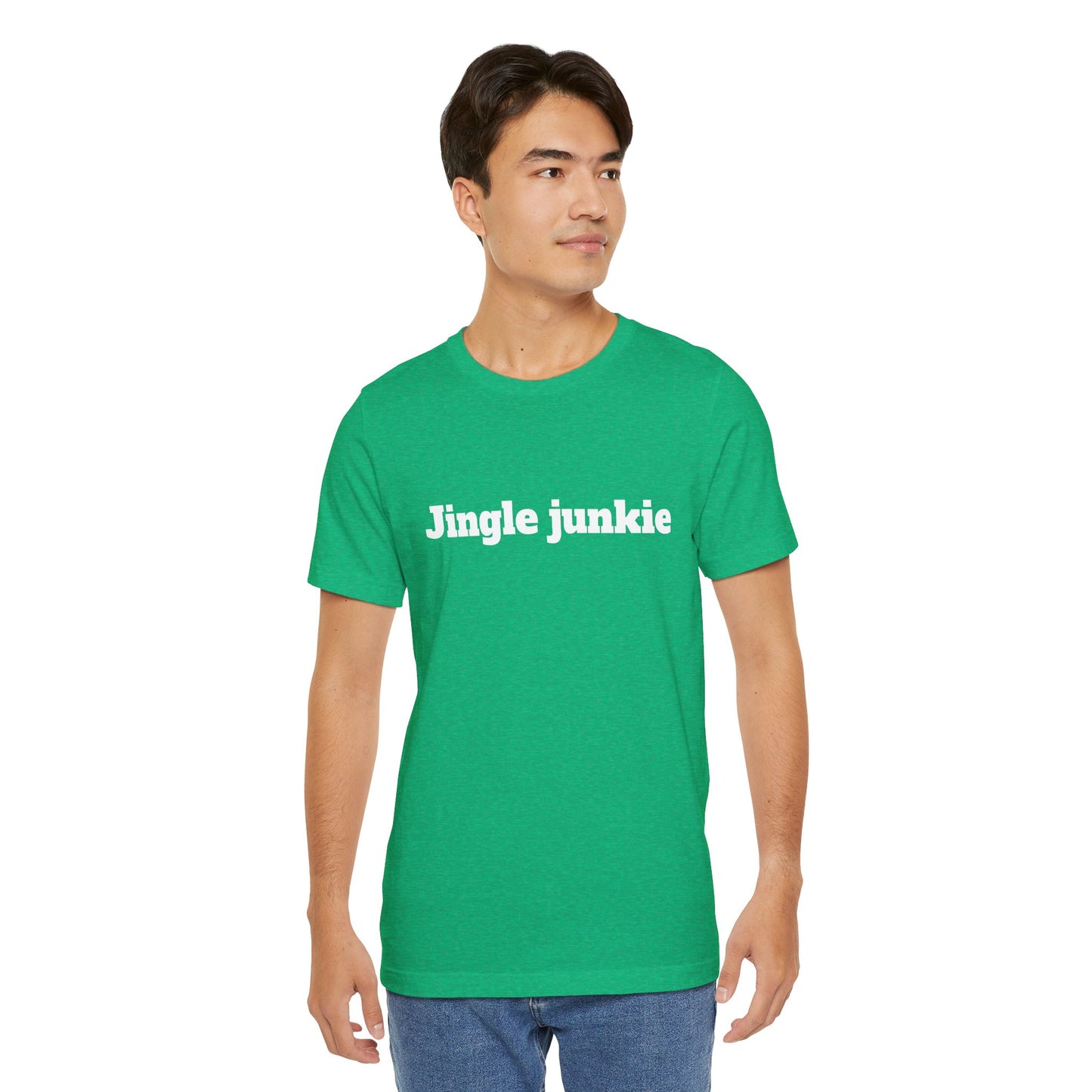 Festive Short Sleeve Tee - "Jingle junkie"