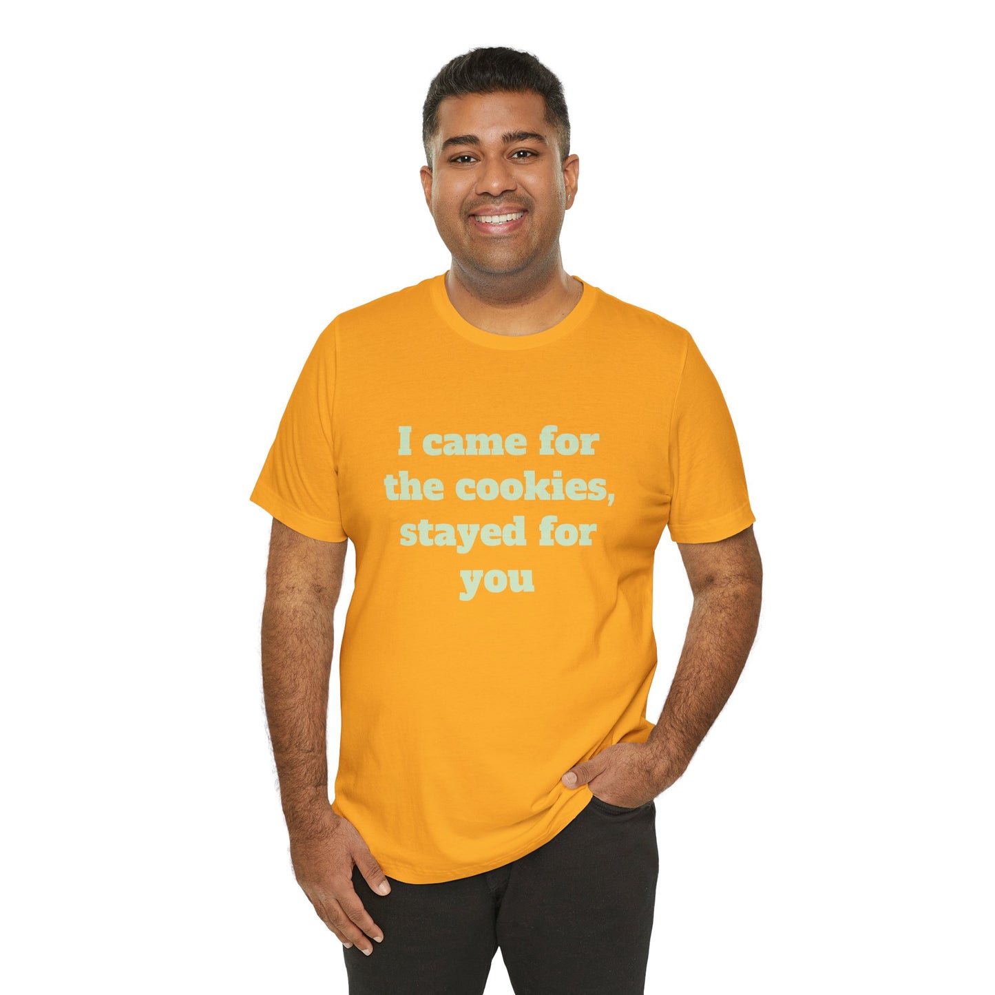 Festive Short Sleeve Tee - "I came for the cookies, stayed for you"