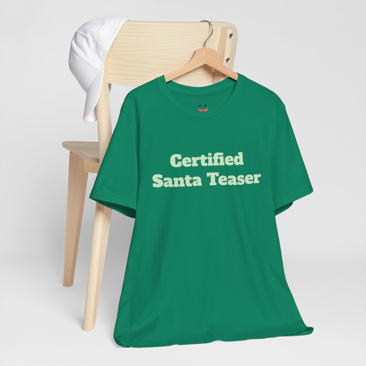 Festive Short Sleeve Tee - "Certified  Santa Teaser"