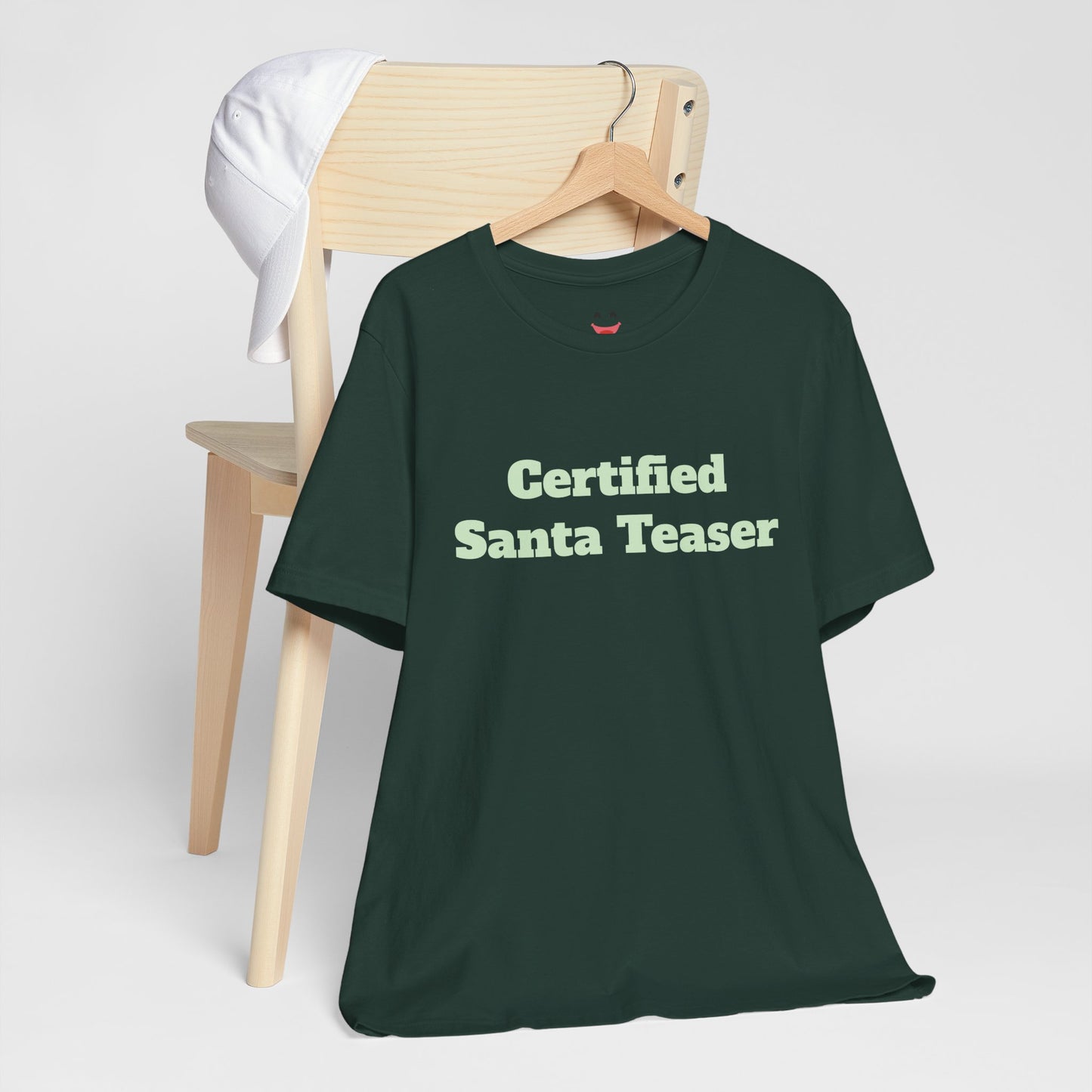 Festive Short Sleeve Tee - "Certified  Santa Teaser"