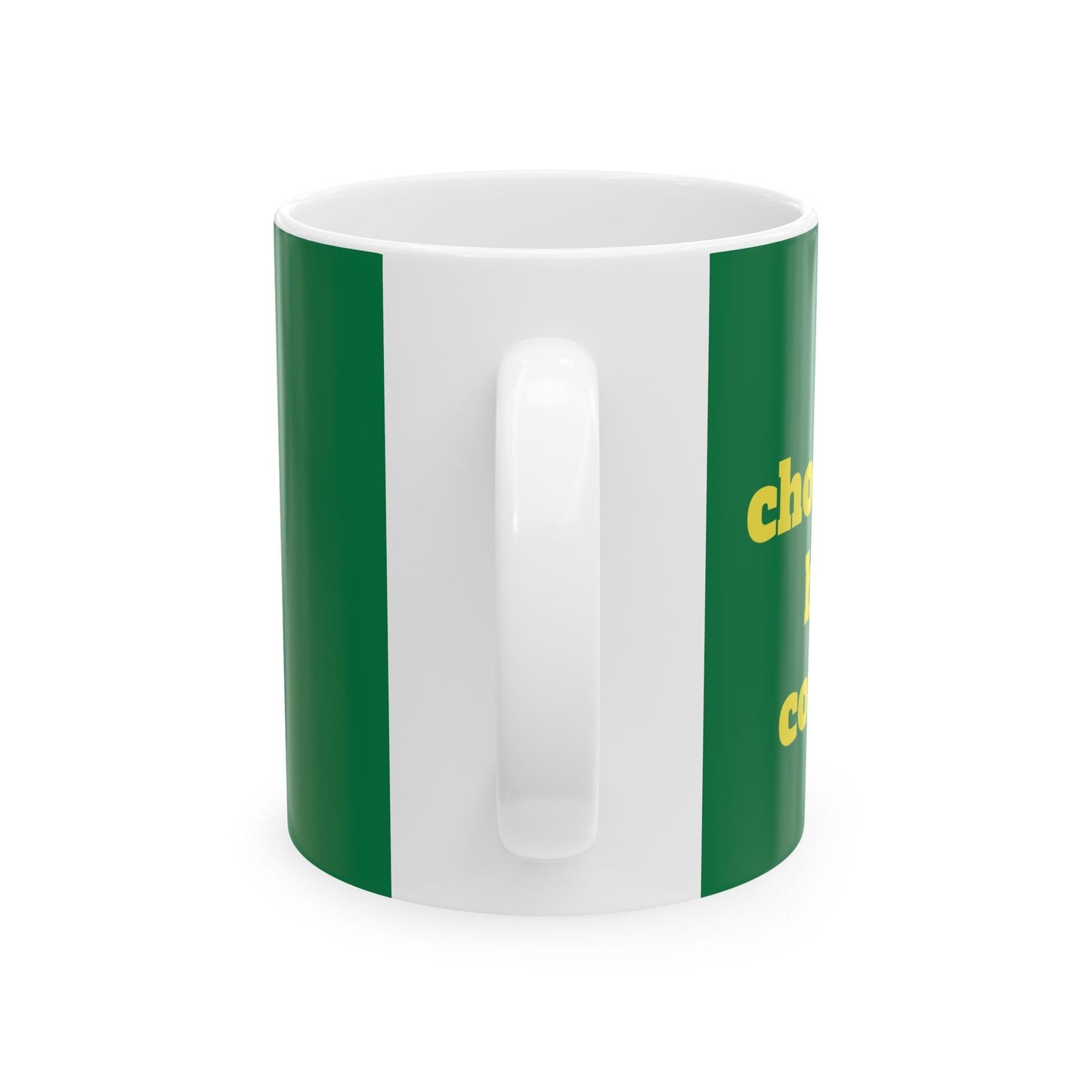 Funny Ceramic Mug - "Hot chocolate & hotter company" 11oz & 15oz