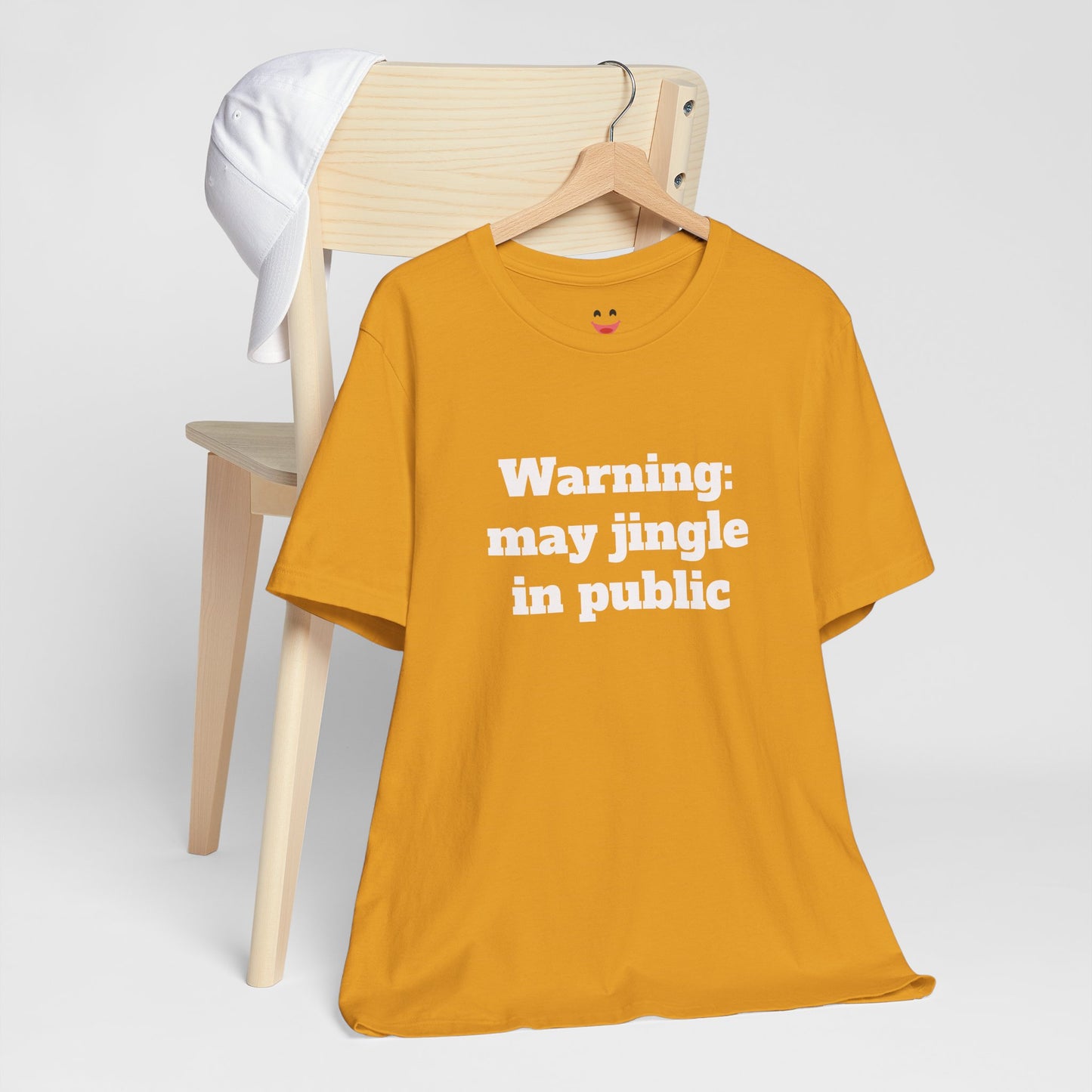 Festive Short Sleeve Tee - "Warning: may jingle in public"
