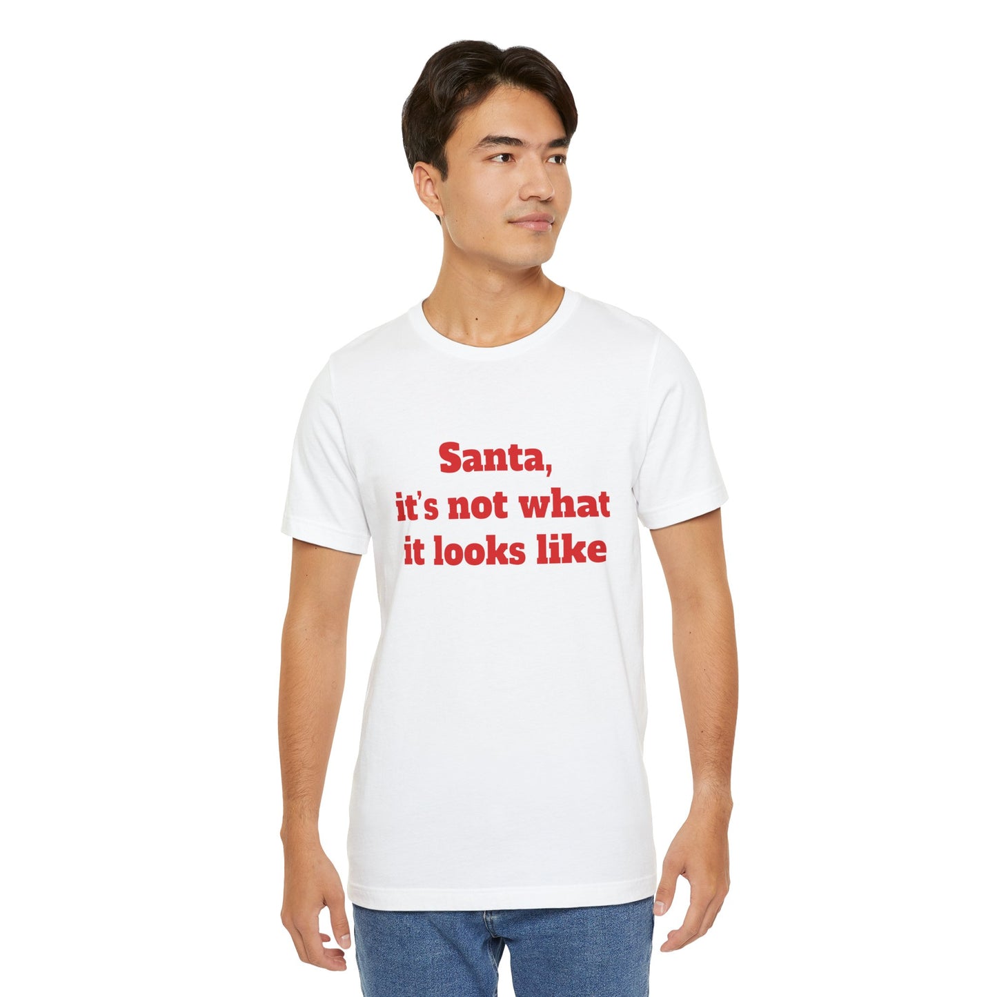 Festive Short Sleeve Tee - "Santa, it’s not what it looks like"