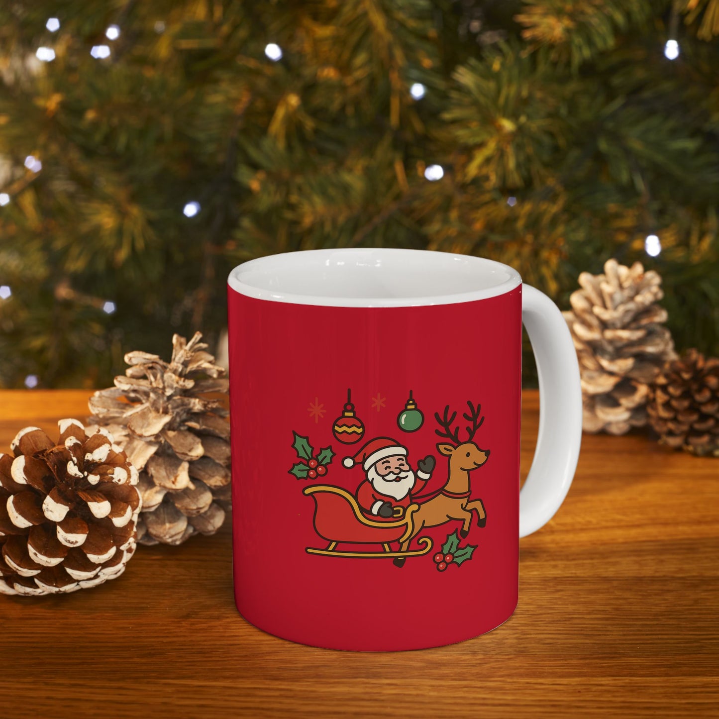 Funny Ceramic Mug - "This mug belongs to Santa’s favorite." 11oz & 15oz