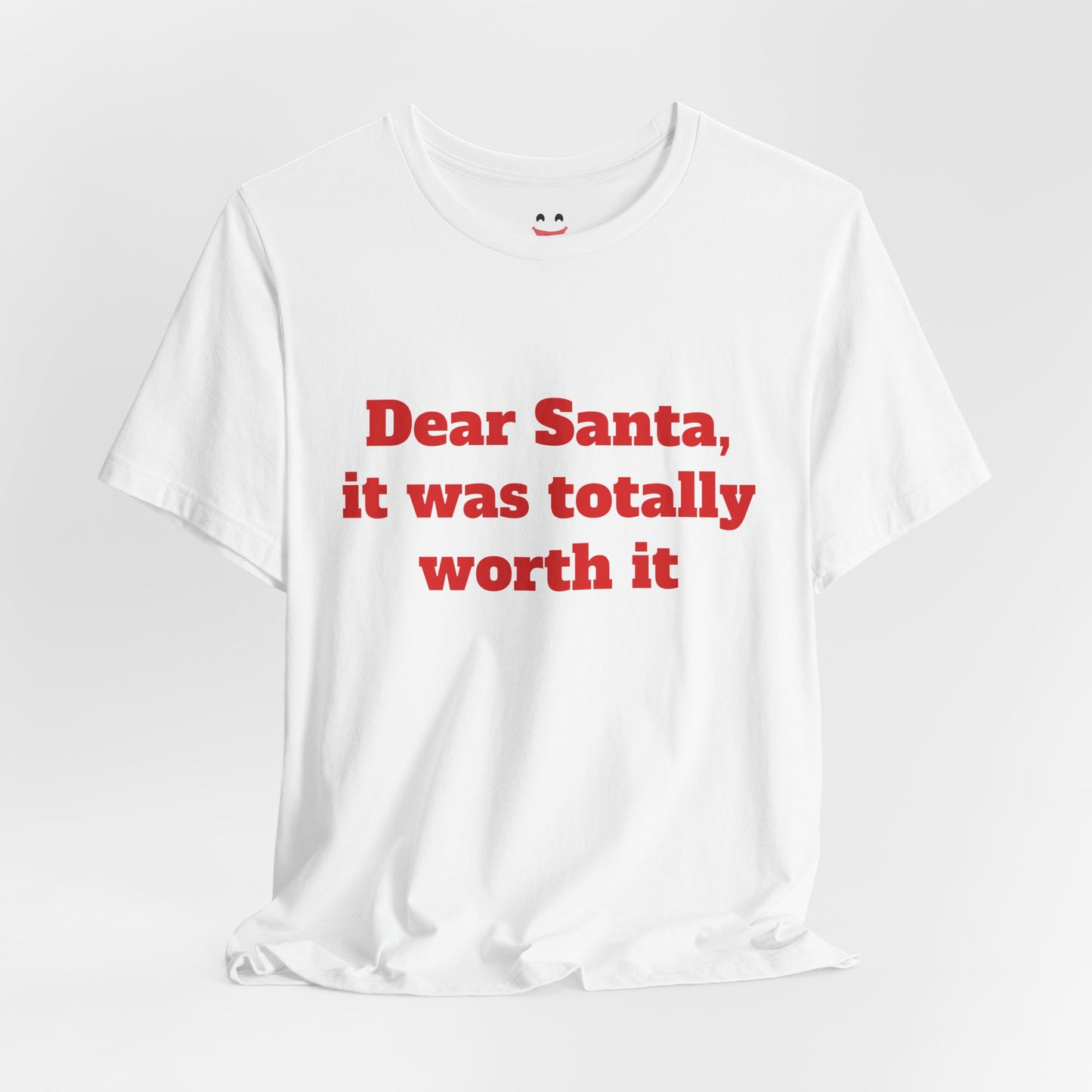 Festive Short Sleeve Tee - "Dear Santa, it was totally worth it"
