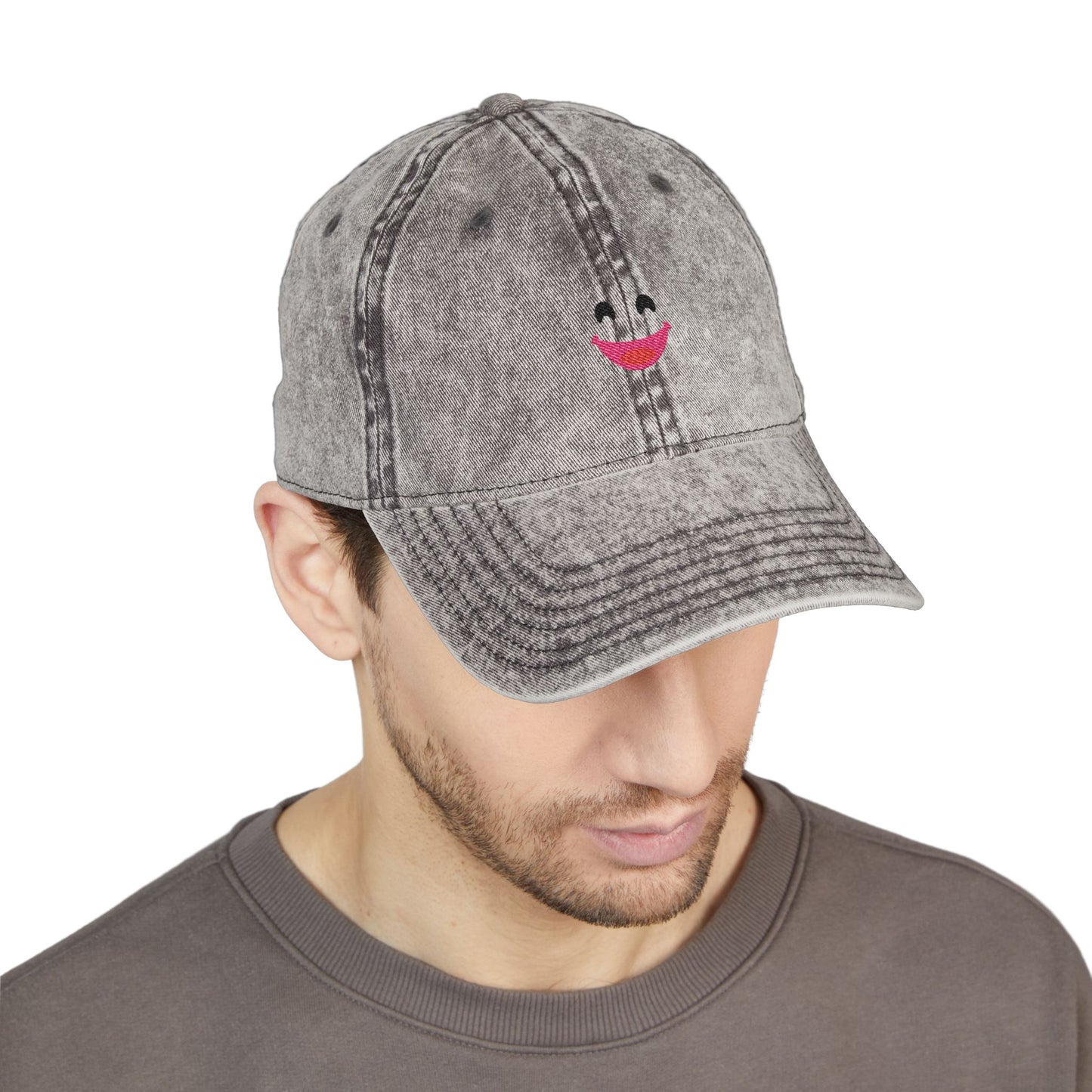 Phrasal Logo Cap - Vintage Embroidered