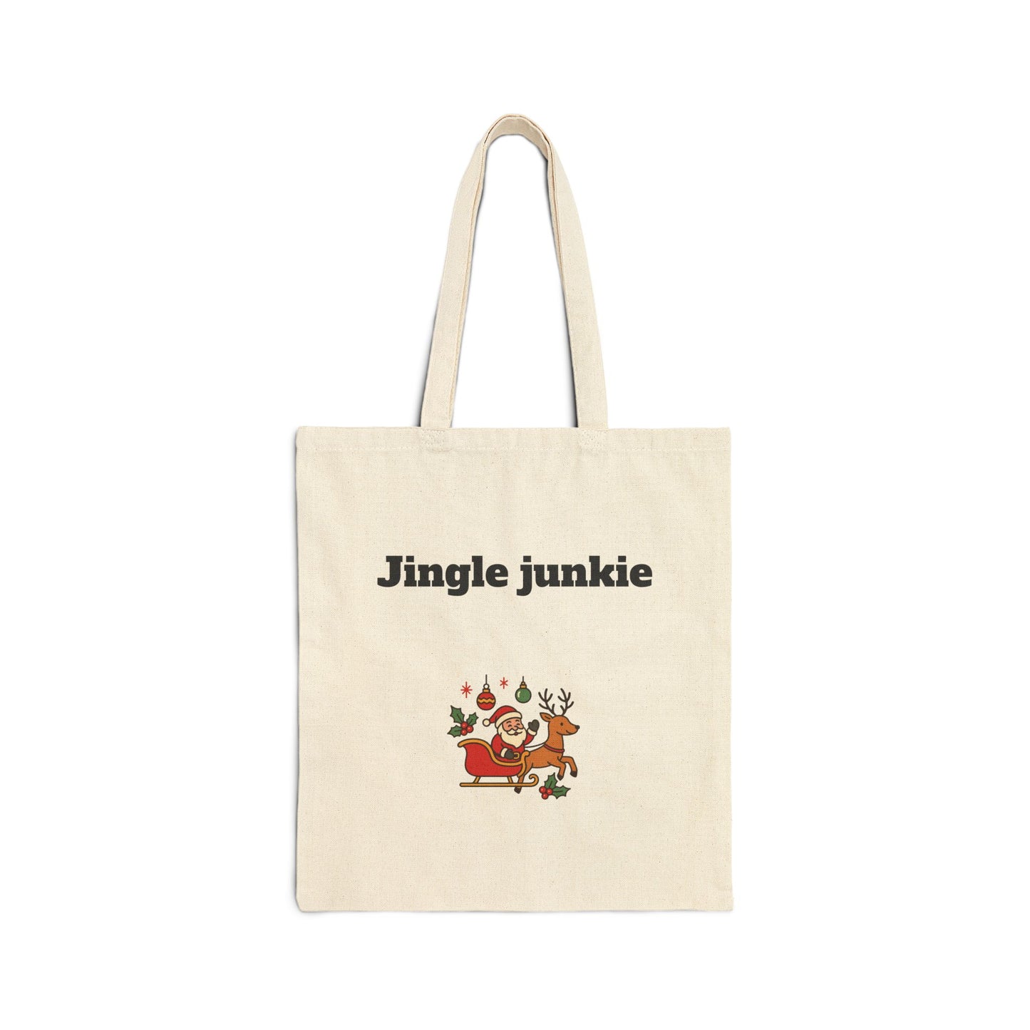 Stylish Cotton Tote Bag ''Jingle junkie''