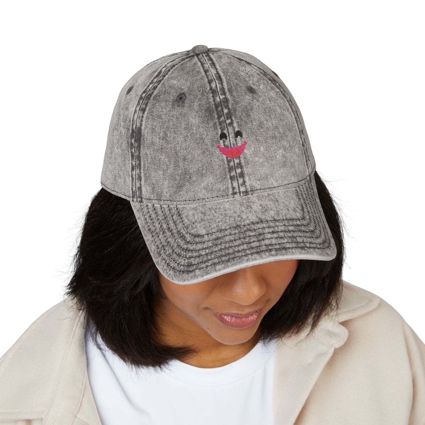 Phrasal Logo Cap - Vintage Embroidered