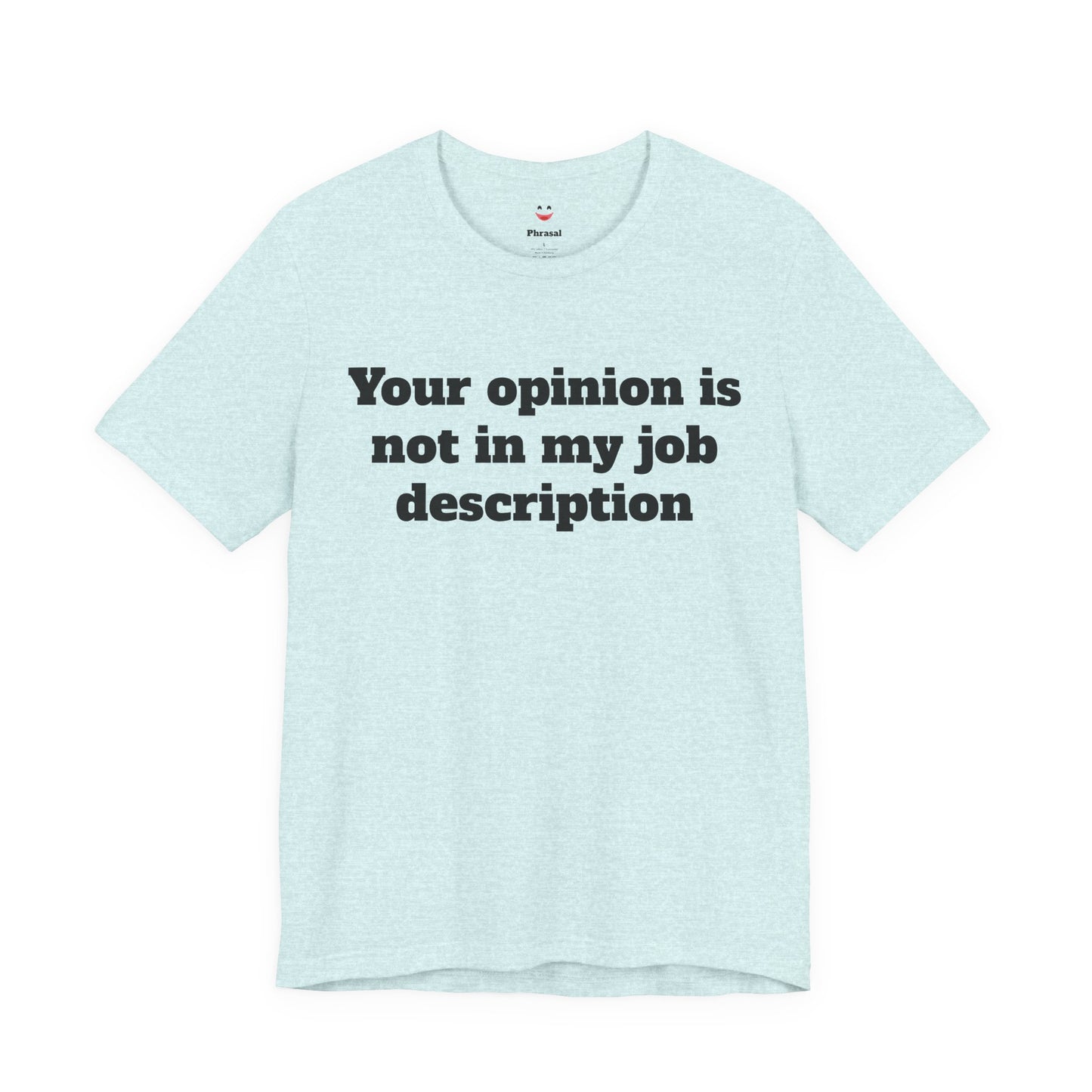 Workday Survivor Shirts - "Your Opinion Is Not In My Job Description"