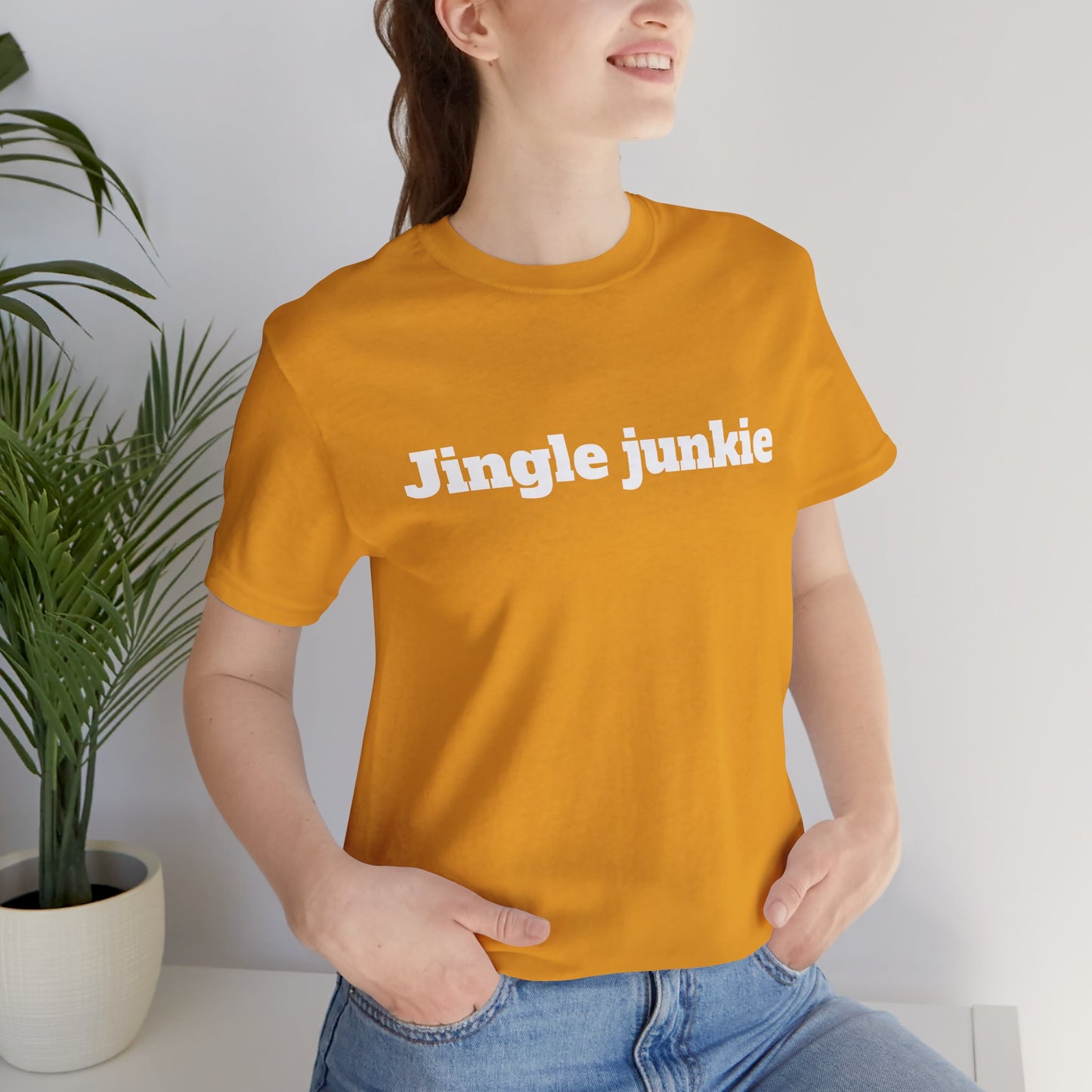Festive Short Sleeve Tee - "Jingle junkie"
