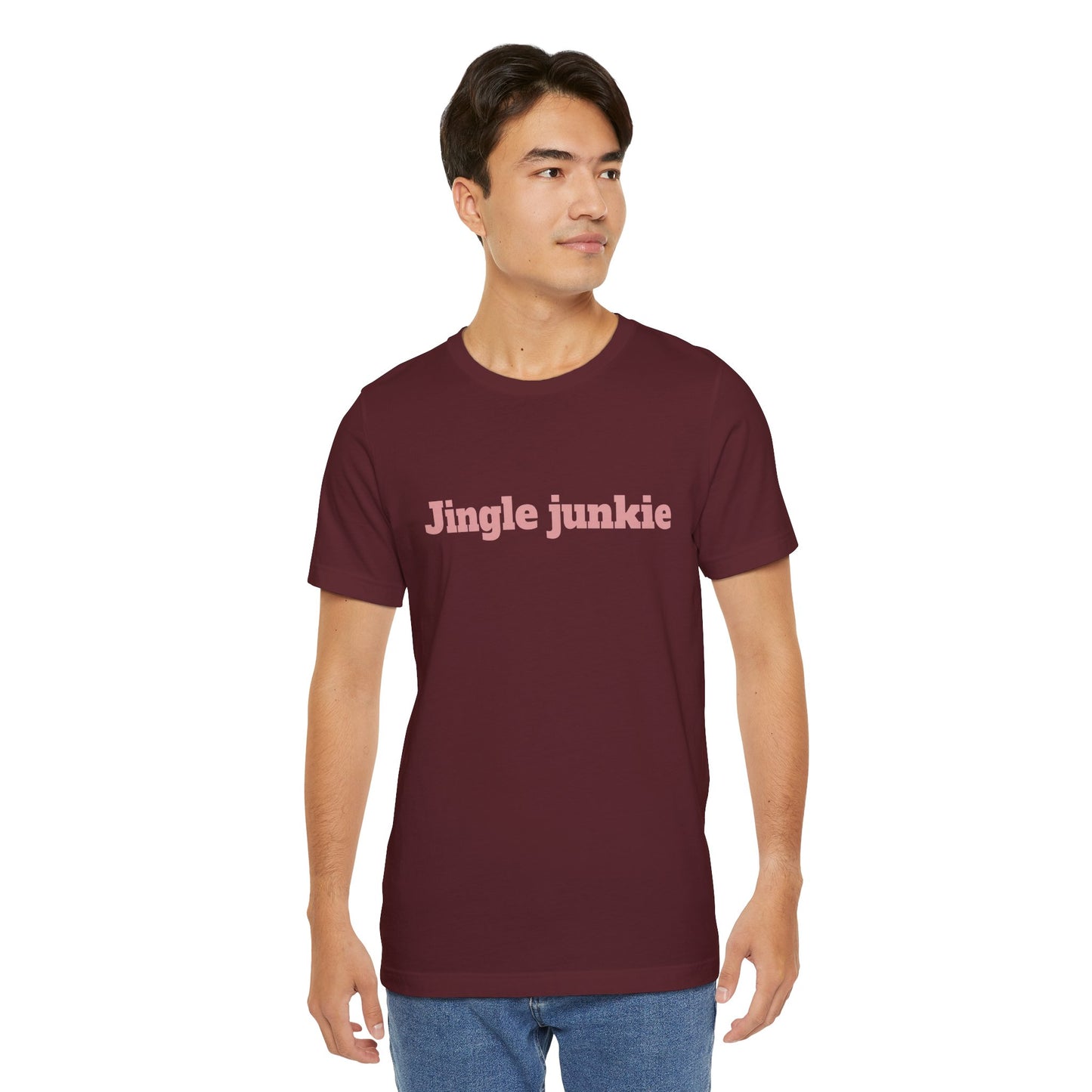 Festive Short Sleeve Tee - "Jingle junkie"