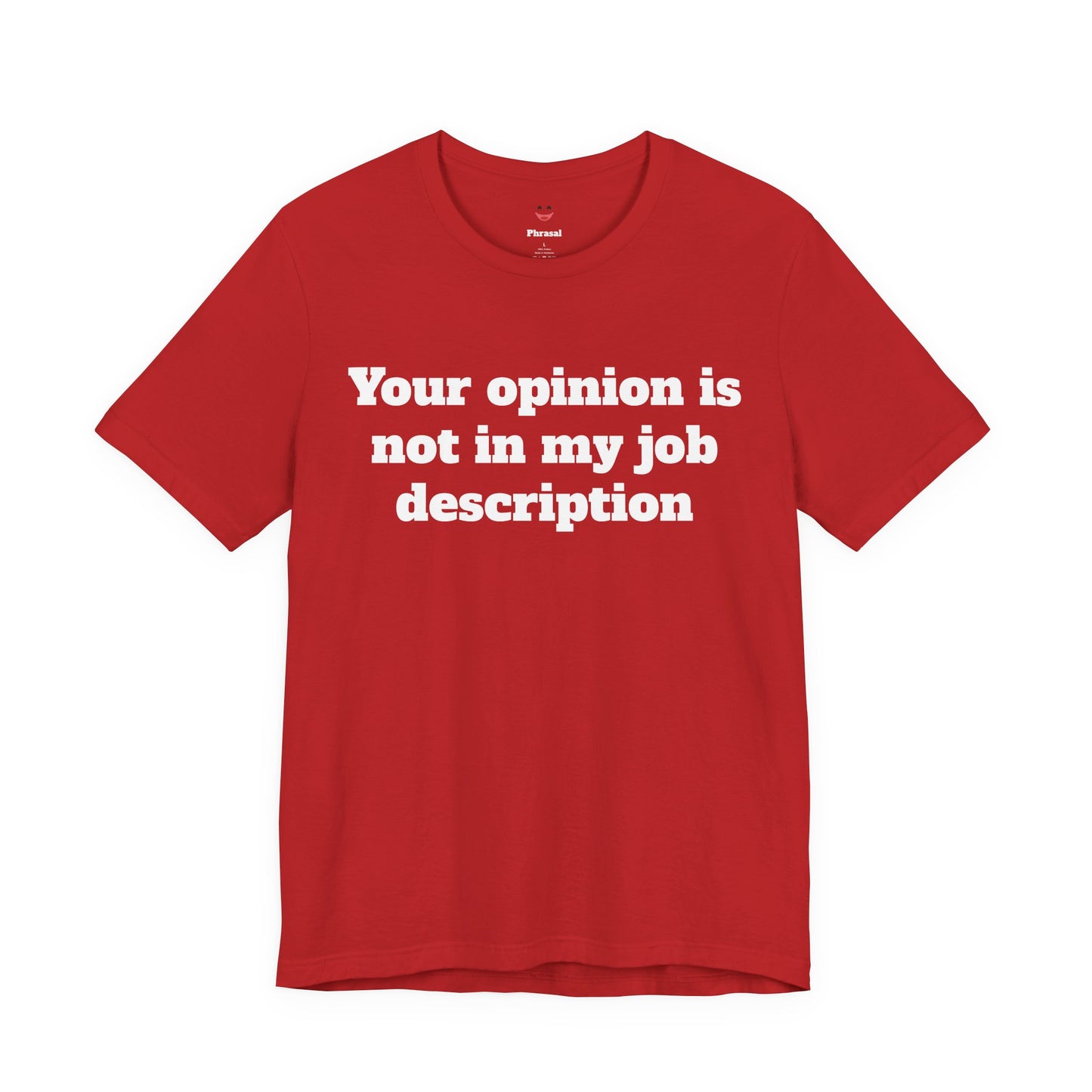 Workday Survivor Shirts - "Your Opinion Is Not In My Job Description"