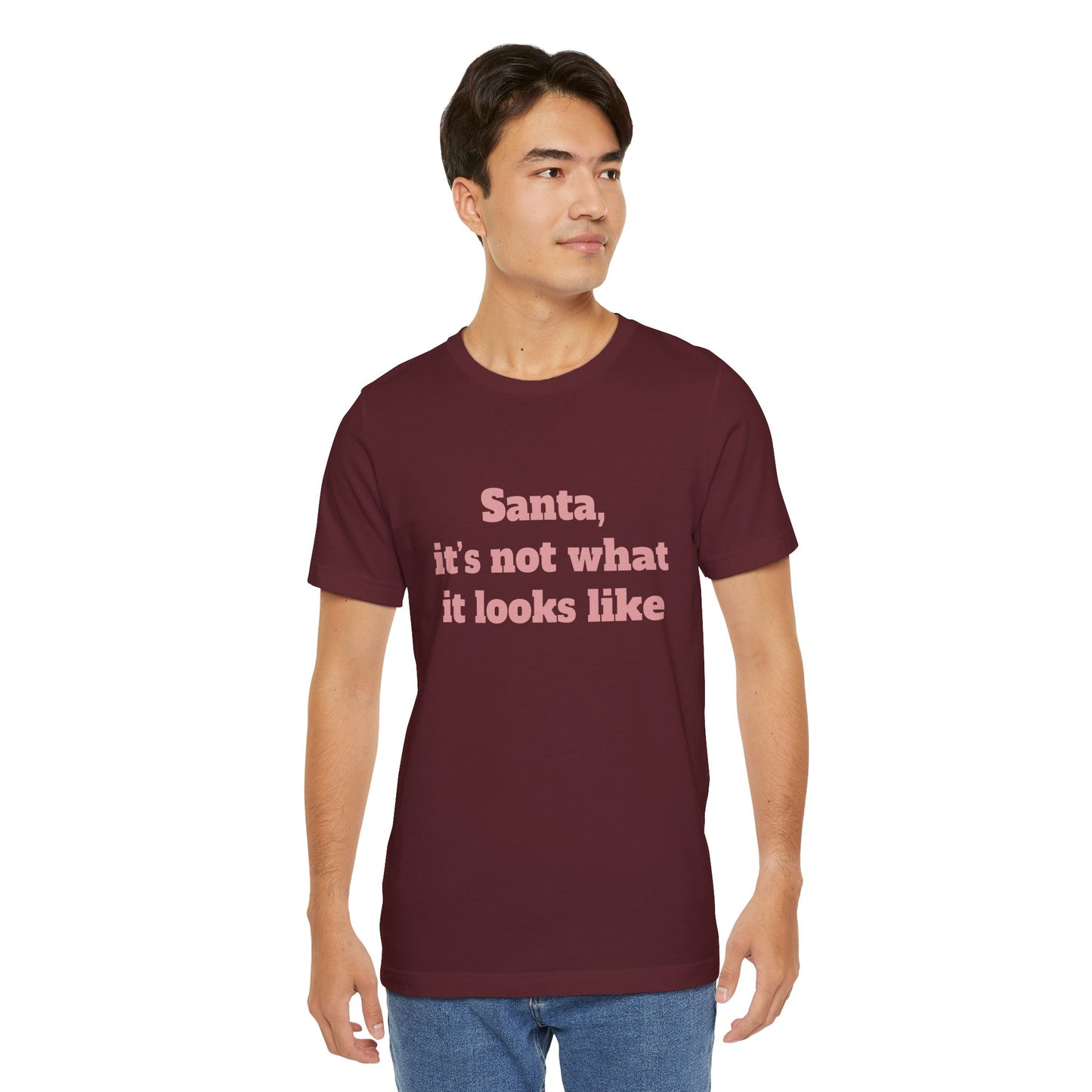 Festive Short Sleeve Tee - "Santa, it’s not what it looks like"