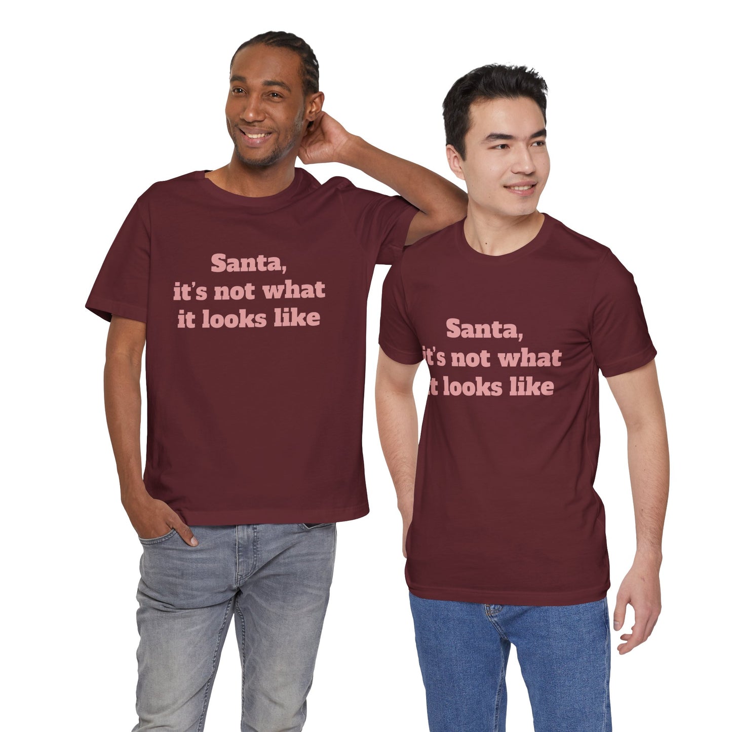 Festive Short Sleeve Tee - "Santa, it’s not what it looks like"