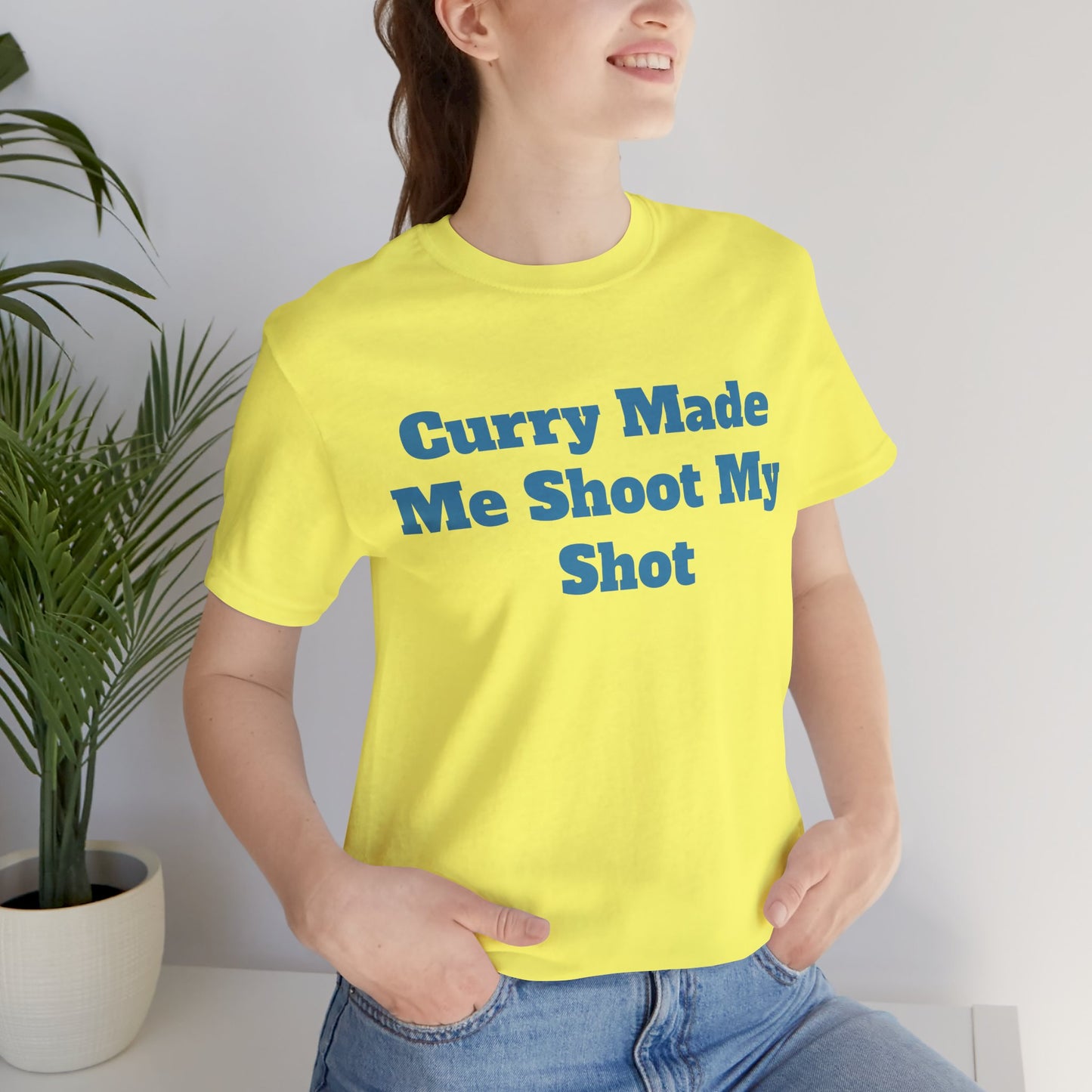 Curry Inspired Unisex Tee - "Curry Made Me Shoot My Shot"